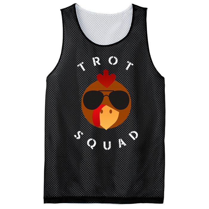 Trot Squad Turkey Face With Sunglasses Mesh Reversible Basketball Jersey Tank