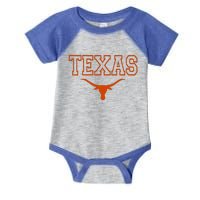 Texas State Tx Vintage Bull Head Proud Texans Infant Baby Jersey Bodysuit