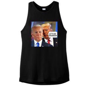 Trump Said To Biden: Lets Go Brandon Anti Biden Ladies PosiCharge Tri-Blend Wicking Tank