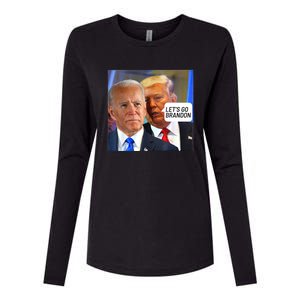 Trump Said To Biden: Lets Go Brandon Anti Biden Womens Cotton Relaxed Long Sleeve T-Shirt