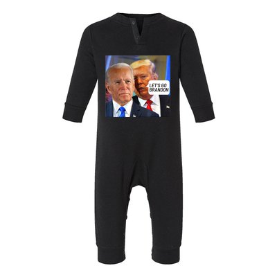 Trump Said To Biden: Lets Go Brandon Anti Biden Infant Fleece One Piece