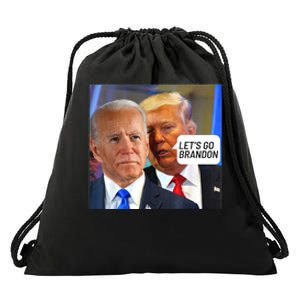 Trump Said To Biden: Lets Go Brandon Anti Biden Drawstring Bag