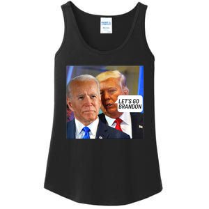 Trump Said To Biden: Lets Go Brandon Anti Biden Ladies Essential Tank