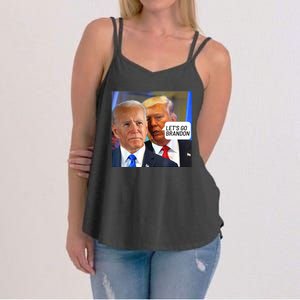 Trump Said To Biden: Lets Go Brandon Anti Biden Women's Strappy Tank