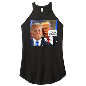 Trump Said To Biden: Lets Go Brandon Anti Biden Women's Perfect Tri Rocker Tank