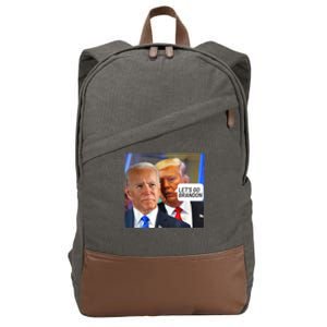 Trump Said To Biden: Lets Go Brandon Anti Biden Cotton Canvas Backpack