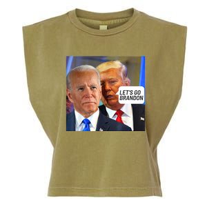 Trump Said To Biden: Lets Go Brandon Anti Biden Garment-Dyed Women's Muscle Tee