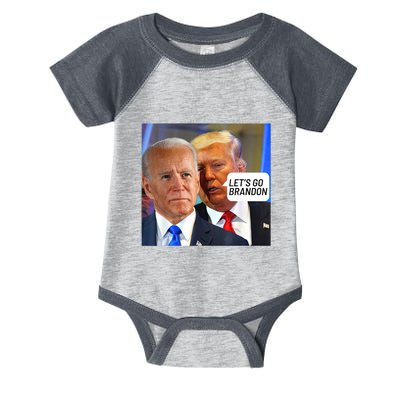 Trump Said To Biden: Lets Go Brandon Anti Biden Infant Baby Jersey Bodysuit