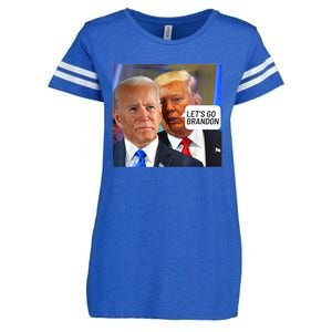 Trump Said To Biden: Lets Go Brandon Anti Biden Enza Ladies Jersey Football T-Shirt