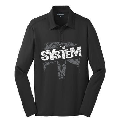 The System Silk Touch Performance Long Sleeve Polo