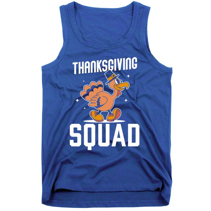 Thanksgiving Squad Turkeys Lover Cute Family Thanksgiving Gift Tank Top