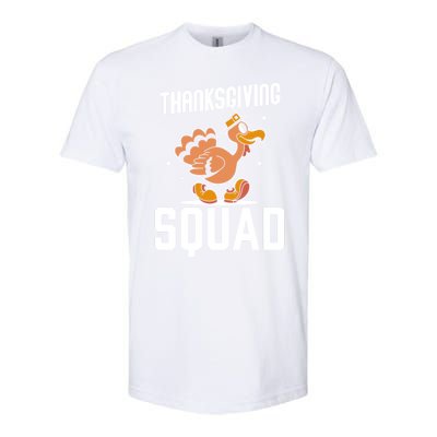 Thanksgiving Squad Turkeys Lover Cute Family Thanksgiving Gift Softstyle CVC T-Shirt