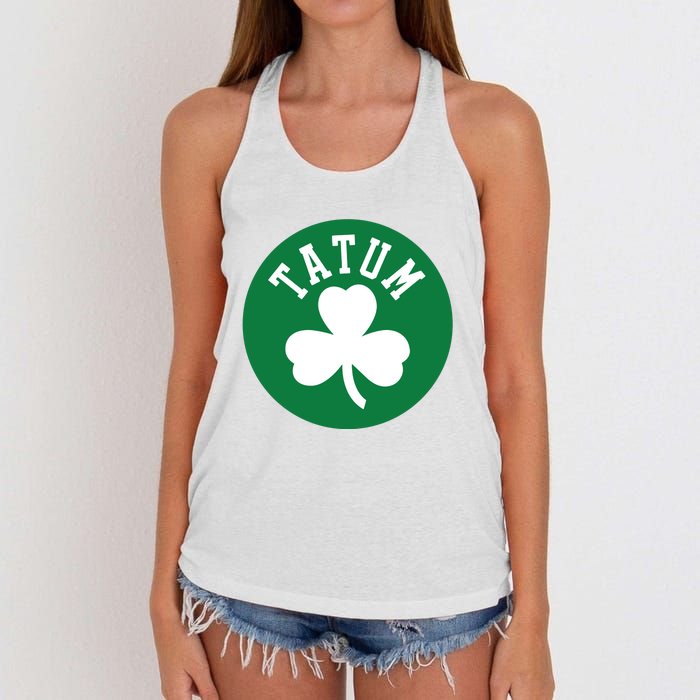 Tatum Shamrock Women's Knotted Racerback Tank