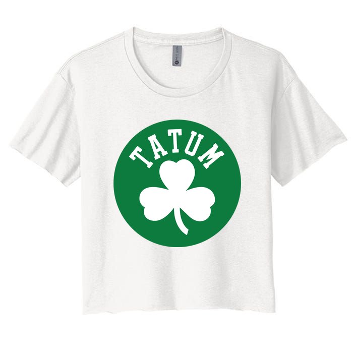 Tatum Shamrock Women's Crop Top Tee