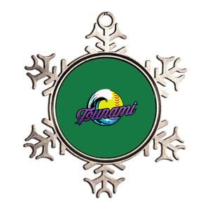 Tsunami Softball Metallic Star Ornament