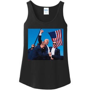 Trump Shot Trump Shooting Trump 2024 Donald Trump Fight Fist 2024 Ladies Essential Tank