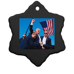 Trump Shot Trump Shooting Trump 2024 Donald Trump Fight Fist 2024 Ceramic Star Ornament