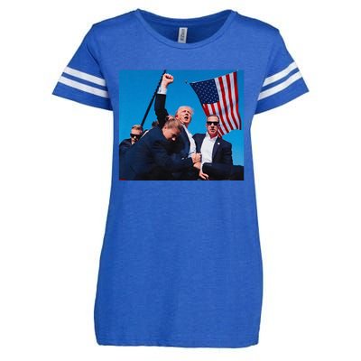 Trump Shot Trump Shooting Trump 2024 Donald Trump Fight Fist 2024 Enza Ladies Jersey Football T-Shirt