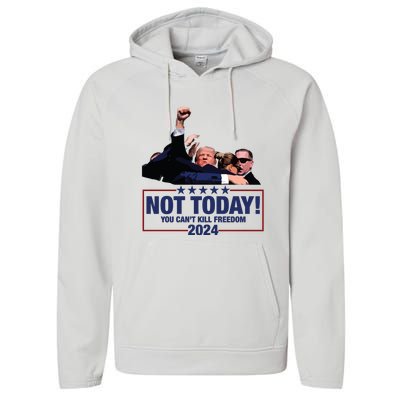 Trump Shooting Trump Assassination Trump Performance Fleece Hoodie