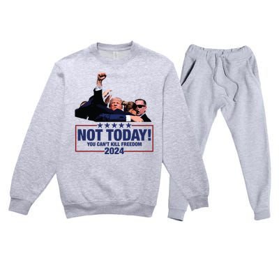 Trump Shooting Trump Assassination Trump Premium Crewneck Sweatsuit Set