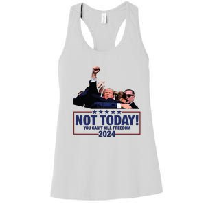 Trump Shooting Trump Assassination Trump Women's Racerback Tank