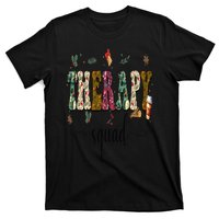 Therapy Squad Team SLP OT PT Rehab Winter Christmas Vibes T-Shirt