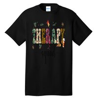 Therapy Squad Team SLP OT PT Rehab Winter Christmas Vibes Tall T-Shirt