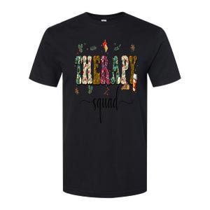 Therapy Squad Team SLP OT PT Rehab Winter Christmas Vibes Softstyle CVC T-Shirt