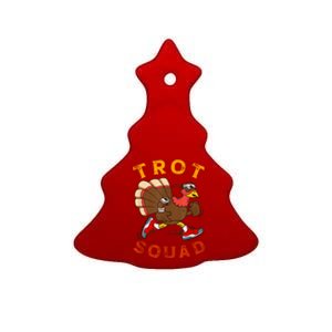 Trot Squad Thanksgiving Turkey Trot Costume Ceramic Tree Ornament