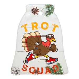 Trot Squad Thanksgiving Turkey Trot Costume Ceramic Bell Ornament