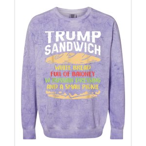 Trumps Sandwich Tshirt Colorblast Crewneck Sweatshirt