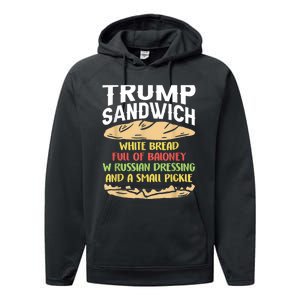 Trumps Sandwich Tshirt Performance Fleece Hoodie