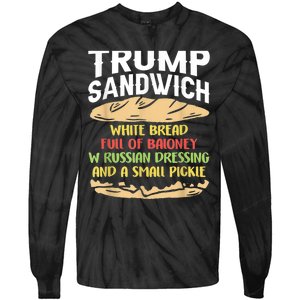 Trumps Sandwich Tshirt Tie-Dye Long Sleeve Shirt