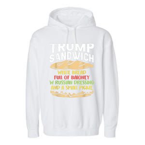 Trumps Sandwich Tshirt Garment-Dyed Fleece Hoodie