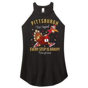 Trot Squad Turkey Thanksgiving 2024 Pennsylvania Pittsburgh Women's Perfect Tri Rocker Tank