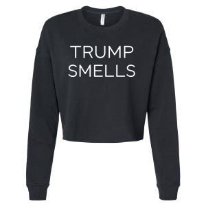 Trump Smells Trump Stinks Cropped Pullover Crew