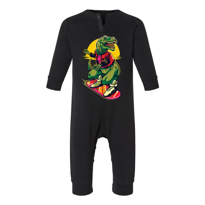 Trex Skating Infant Fleece One Piece