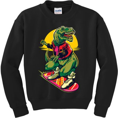 Trex Skating Kids Sweatshirt