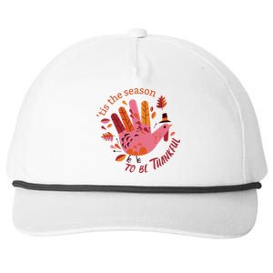 Thankful Season Turkey Snapback Five-Panel Rope Hat