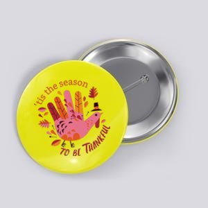 Thankful Season Turkey Button