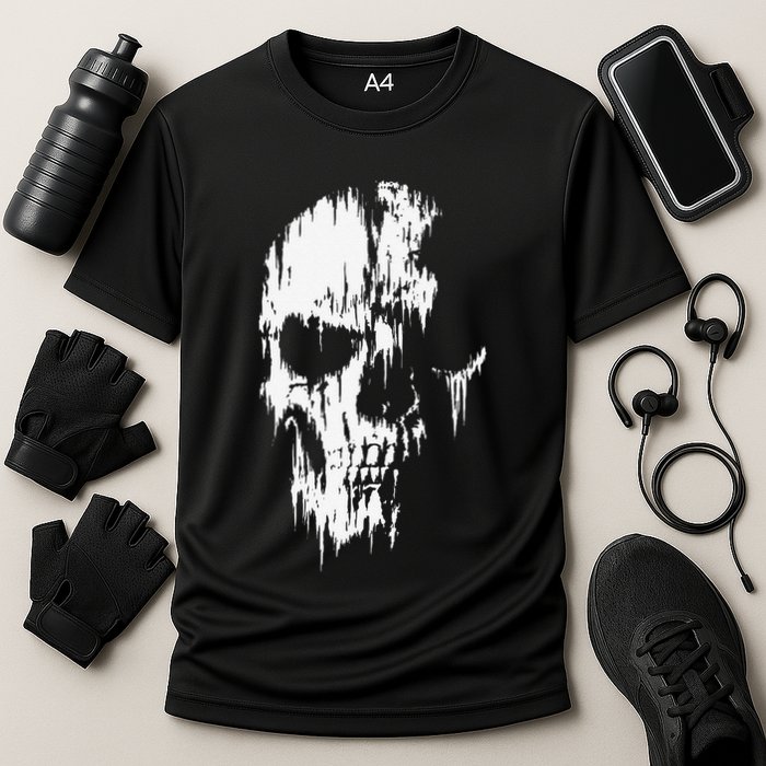 Tattered Skull Cooling Performance Crew T-Shirt