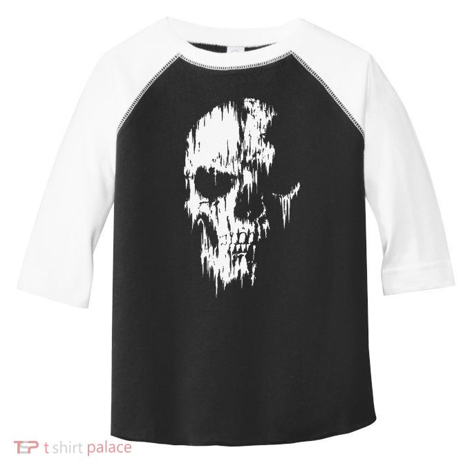 Tattered Skull Toddler Fine Jersey T-Shirt