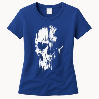 Tattered Skull Womens T-Shirt