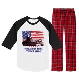 Trump Shooting Trump Assassination Trump Legends Trump 2024 Raglan Sleeve Pajama Set