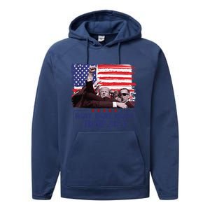 Trump Shooting Trump Assassination Trump Legends Trump 2024 Performance Fleece Hoodie