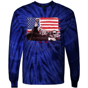 Trump Shooting Trump Assassination Trump Legends Trump 2024 Tie-Dye Long Sleeve Shirt