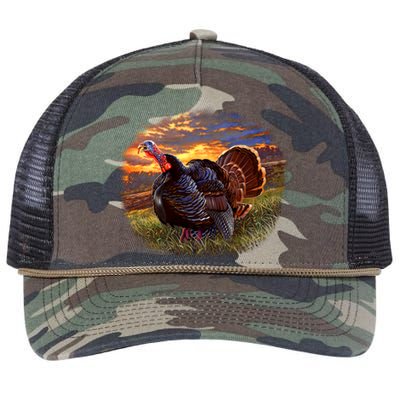 The Sunrise Turkey Retro Rope Trucker Hat Cap