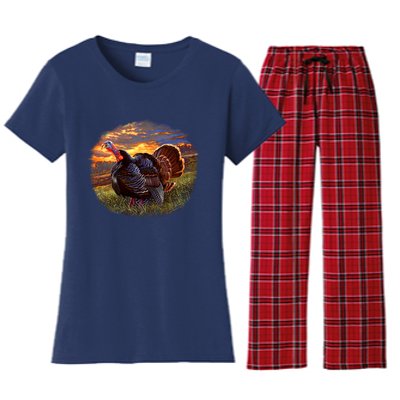 The Sunrise Turkey Women's Flannel Pajama Set