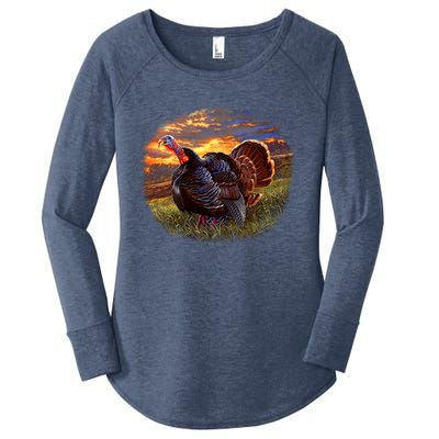 The Sunrise Turkey Women's Perfect Tri Tunic Long Sleeve Shirt