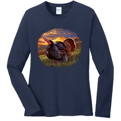 The Sunrise Turkey Ladies Long Sleeve Shirt